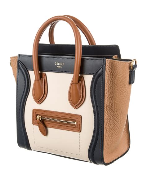 celine canvas phantom luggage|Celine nano luggage tote bag.